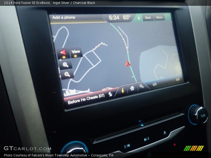 Ingot Silver / Charcoal Black 2014 Ford Fusion SE EcoBoost
