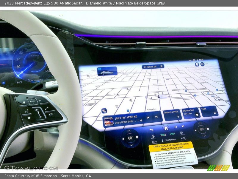 Navigation of 2023 EQS 580 4Matic Sedan