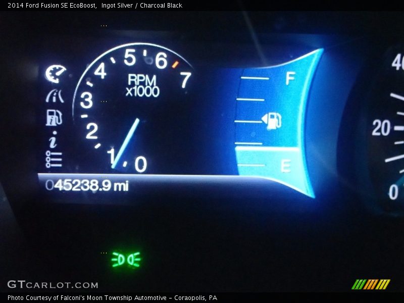 Ingot Silver / Charcoal Black 2014 Ford Fusion SE EcoBoost
