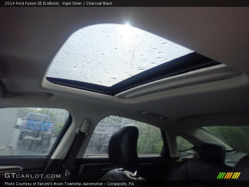 Ingot Silver / Charcoal Black 2014 Ford Fusion SE EcoBoost