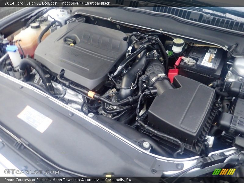 Ingot Silver / Charcoal Black 2014 Ford Fusion SE EcoBoost