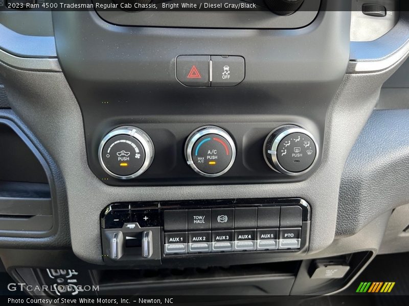 Bright White / Diesel Gray/Black 2023 Ram 4500 Tradesman Regular Cab Chassis