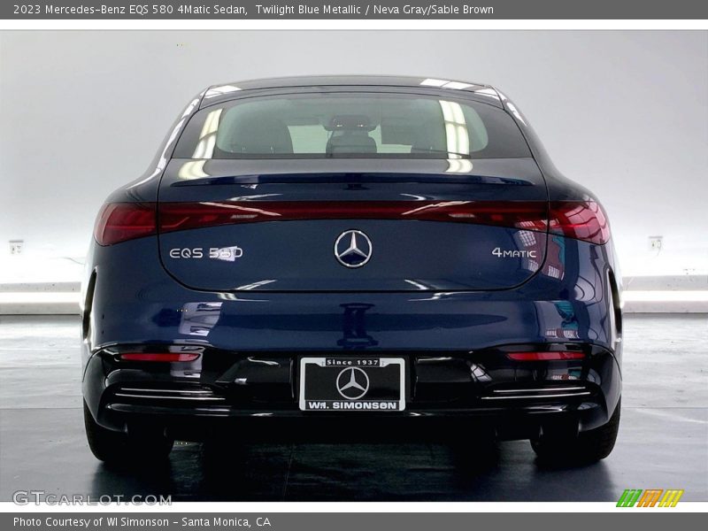 Twilight Blue Metallic / Neva Gray/Sable Brown 2023 Mercedes-Benz EQS 580 4Matic Sedan