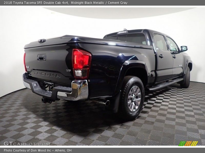 Midnight Black Metallic / Cement Gray 2018 Toyota Tacoma SR5 Double Cab 4x4