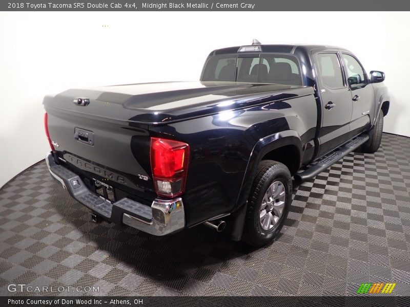 Midnight Black Metallic / Cement Gray 2018 Toyota Tacoma SR5 Double Cab 4x4