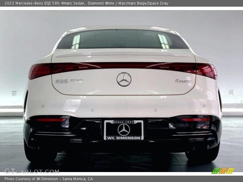 Diamond White / Macchiato Beige/Space Gray 2023 Mercedes-Benz EQS 580 4Matic Sedan