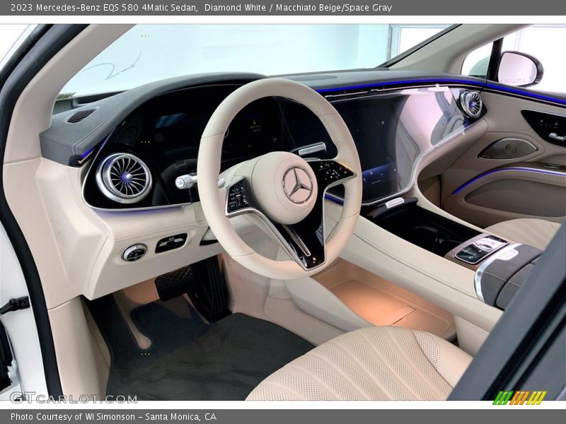  2023 EQS 580 4Matic Sedan Macchiato Beige/Space Gray Interior