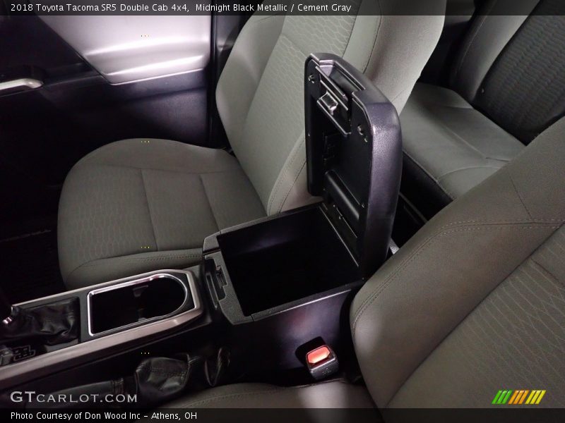 Midnight Black Metallic / Cement Gray 2018 Toyota Tacoma SR5 Double Cab 4x4