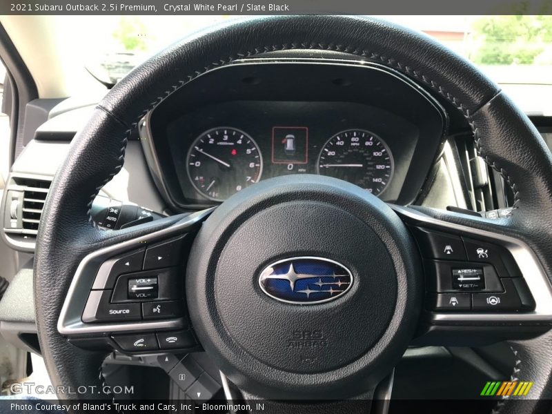 Crystal White Pearl / Slate Black 2021 Subaru Outback 2.5i Premium