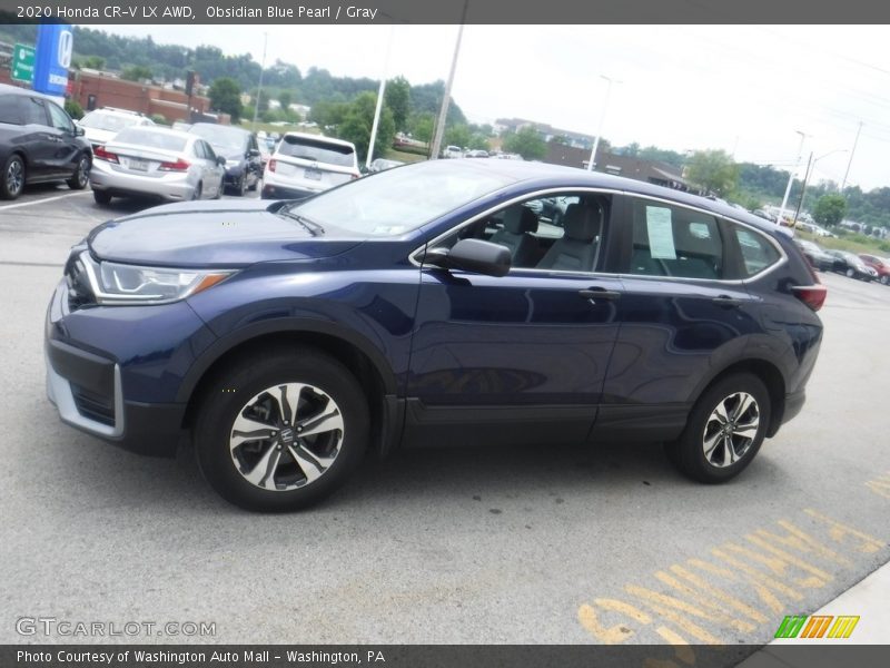 Obsidian Blue Pearl / Gray 2020 Honda CR-V LX AWD