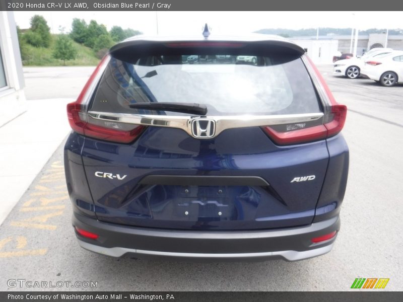 Obsidian Blue Pearl / Gray 2020 Honda CR-V LX AWD