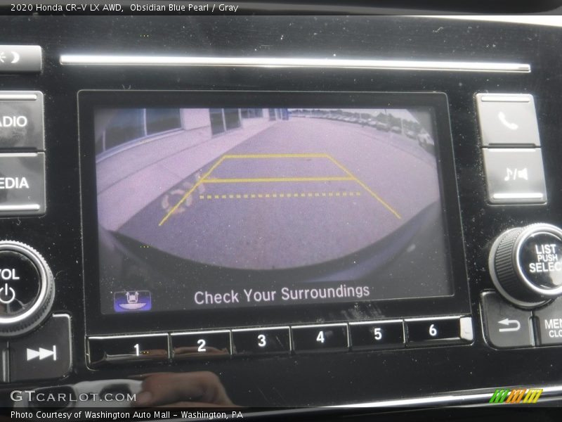 Obsidian Blue Pearl / Gray 2020 Honda CR-V LX AWD