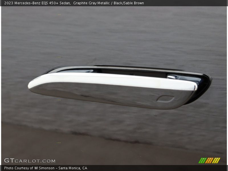 Graphite Gray Metallic / Black/Sable Brown 2023 Mercedes-Benz EQS 450+ Sedan