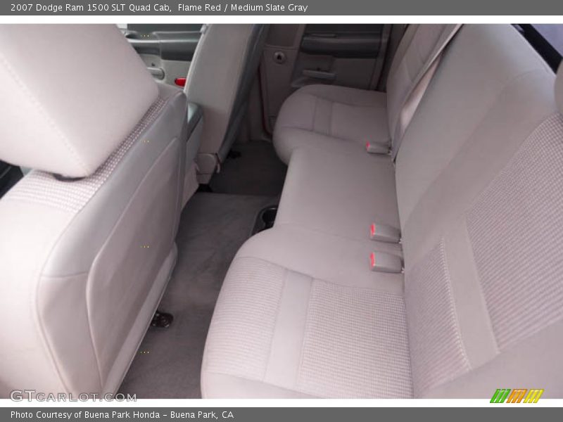 Flame Red / Medium Slate Gray 2007 Dodge Ram 1500 SLT Quad Cab