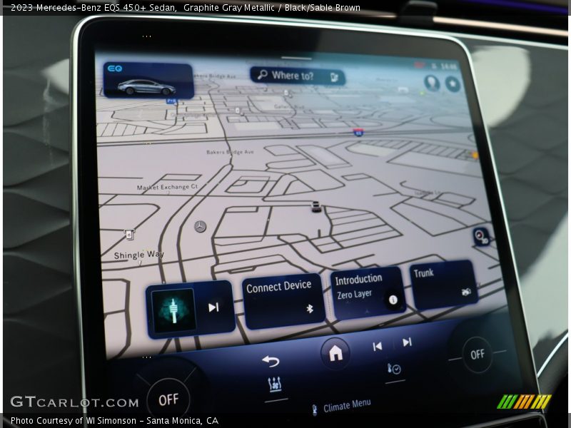 Navigation of 2023 EQS 450+ Sedan