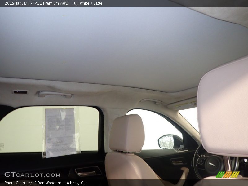 Fuji White / Latte 2019 Jaguar F-PACE Premium AWD