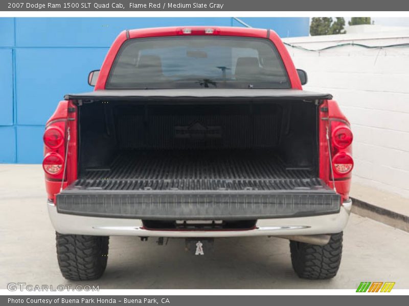 Flame Red / Medium Slate Gray 2007 Dodge Ram 1500 SLT Quad Cab