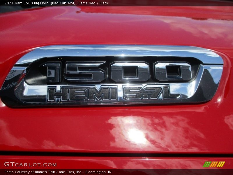 Flame Red / Black 2021 Ram 1500 Big Horn Quad Cab 4x4