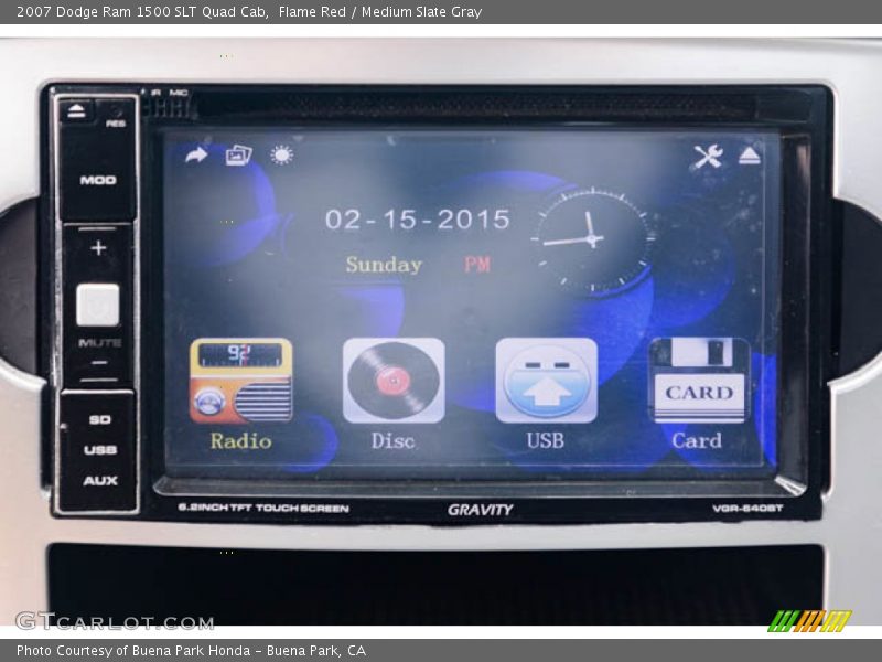 Flame Red / Medium Slate Gray 2007 Dodge Ram 1500 SLT Quad Cab