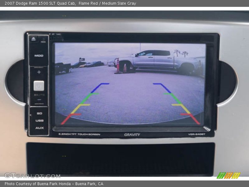 Flame Red / Medium Slate Gray 2007 Dodge Ram 1500 SLT Quad Cab
