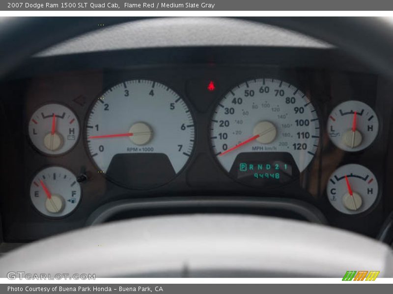  2007 Ram 1500 SLT Quad Cab SLT Quad Cab Gauges