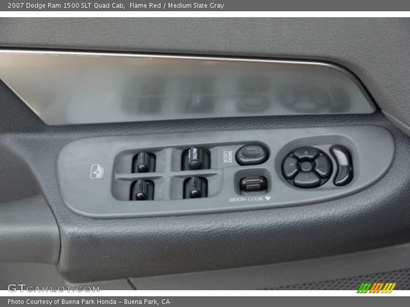 Flame Red / Medium Slate Gray 2007 Dodge Ram 1500 SLT Quad Cab