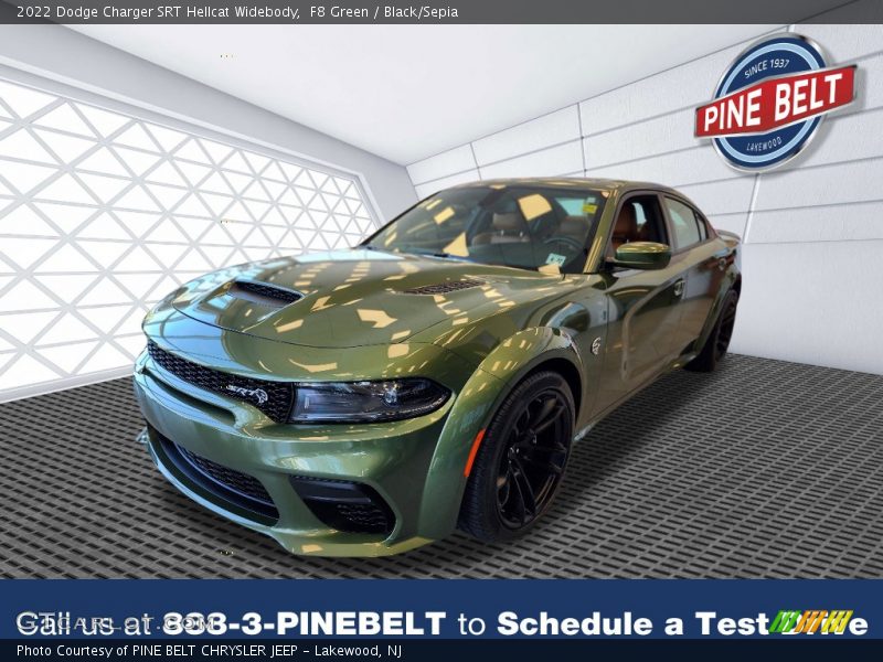 F8 Green / Black/Sepia 2022 Dodge Charger SRT Hellcat Widebody
