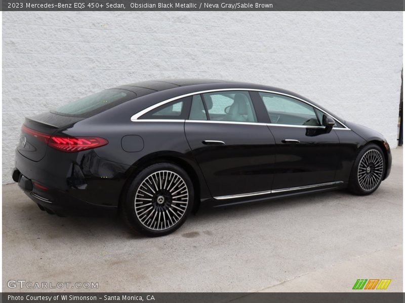 Obsidian Black Metallic / Neva Gray/Sable Brown 2023 Mercedes-Benz EQS 450+ Sedan