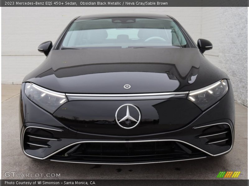 Obsidian Black Metallic / Neva Gray/Sable Brown 2023 Mercedes-Benz EQS 450+ Sedan