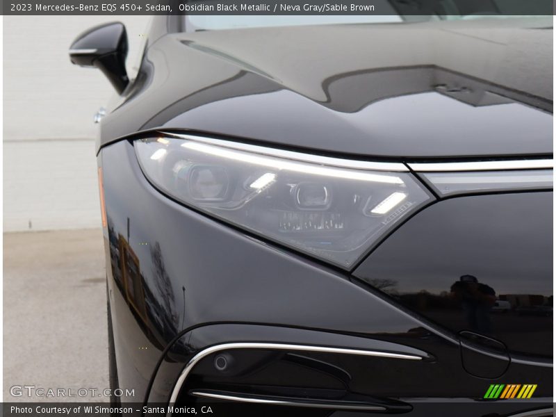 Obsidian Black Metallic / Neva Gray/Sable Brown 2023 Mercedes-Benz EQS 450+ Sedan