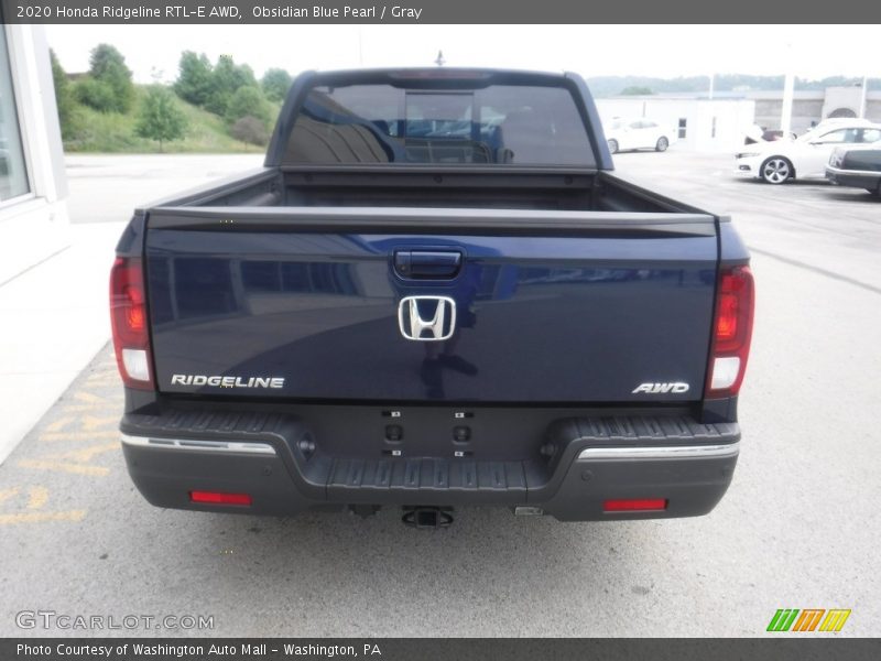Obsidian Blue Pearl / Gray 2020 Honda Ridgeline RTL-E AWD