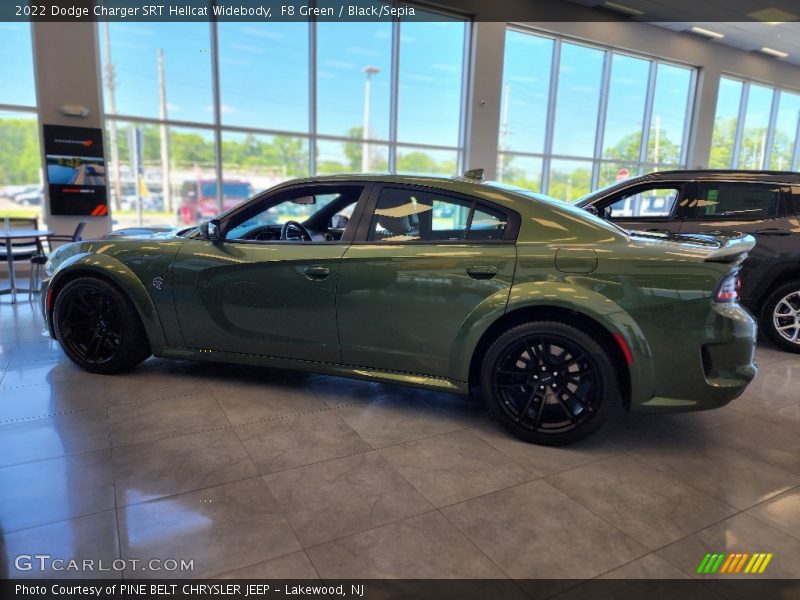 F8 Green / Black/Sepia 2022 Dodge Charger SRT Hellcat Widebody
