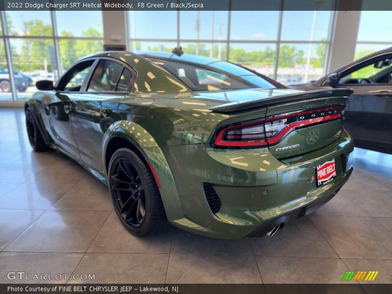 F8 Green / Black/Sepia 2022 Dodge Charger SRT Hellcat Widebody