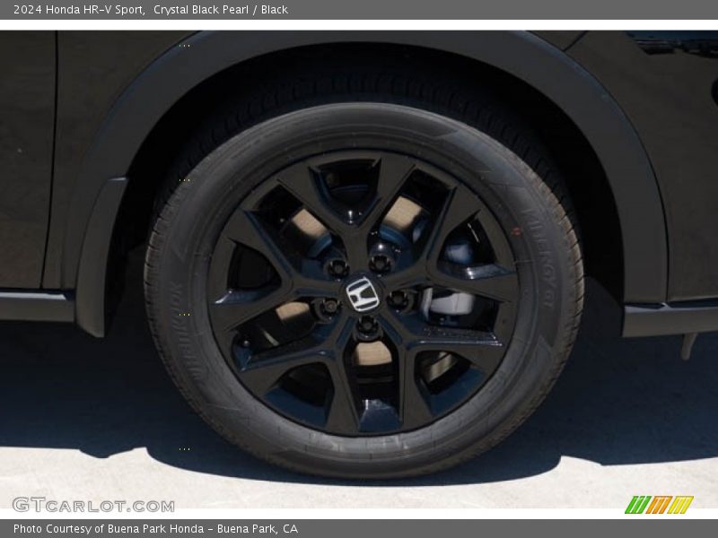 Crystal Black Pearl / Black 2024 Honda HR-V Sport
