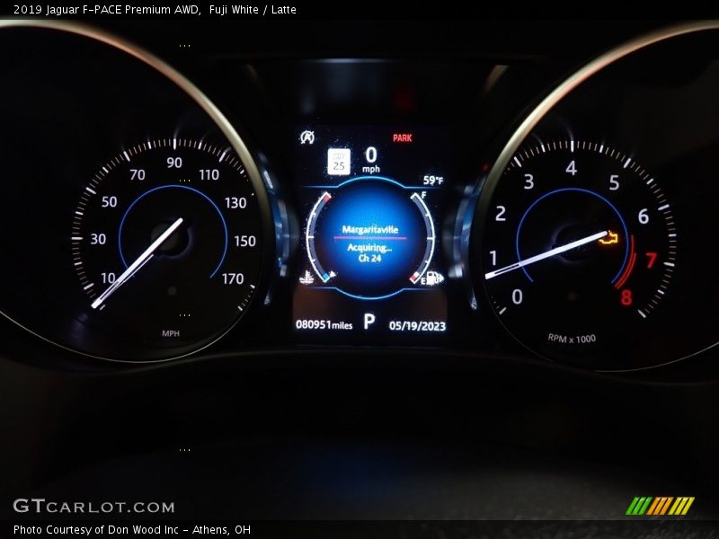 Fuji White / Latte 2019 Jaguar F-PACE Premium AWD