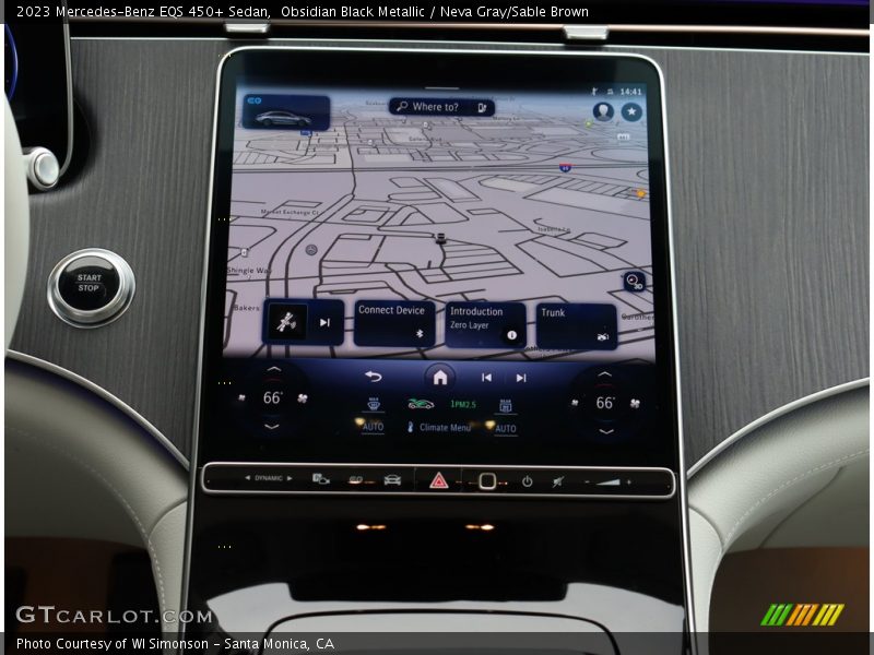 Navigation of 2023 EQS 450+ Sedan