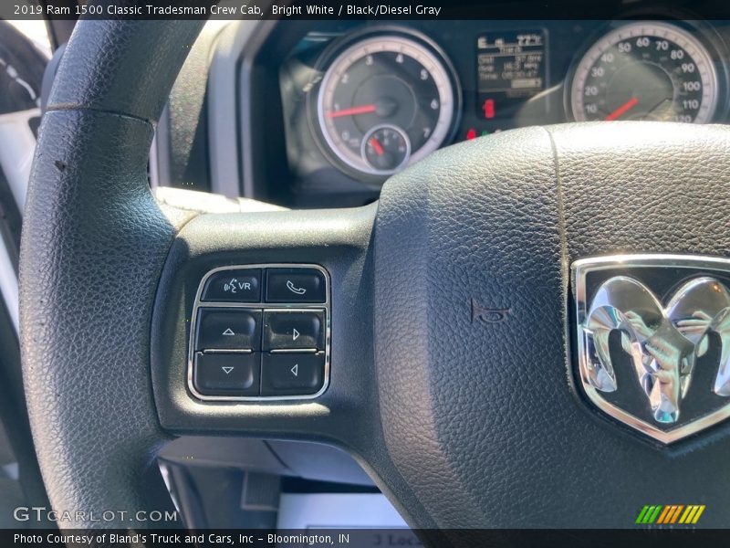 Bright White / Black/Diesel Gray 2019 Ram 1500 Classic Tradesman Crew Cab