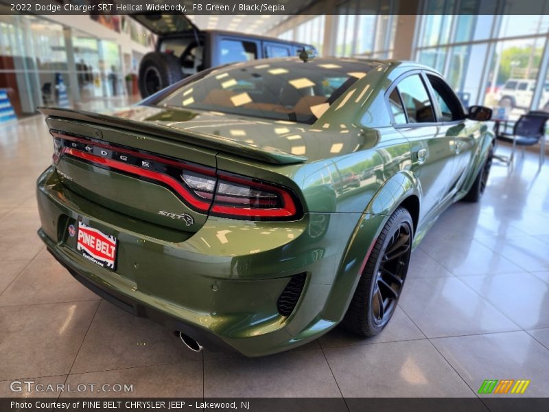 F8 Green / Black/Sepia 2022 Dodge Charger SRT Hellcat Widebody