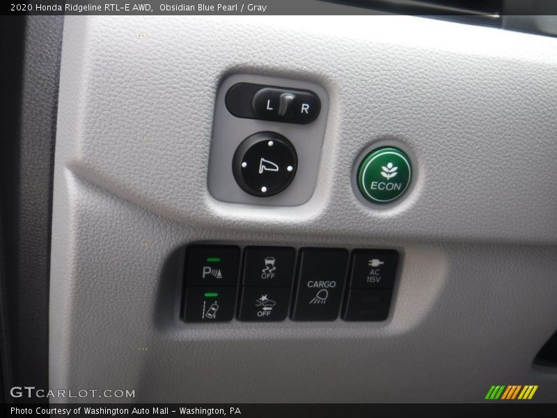 Obsidian Blue Pearl / Gray 2020 Honda Ridgeline RTL-E AWD