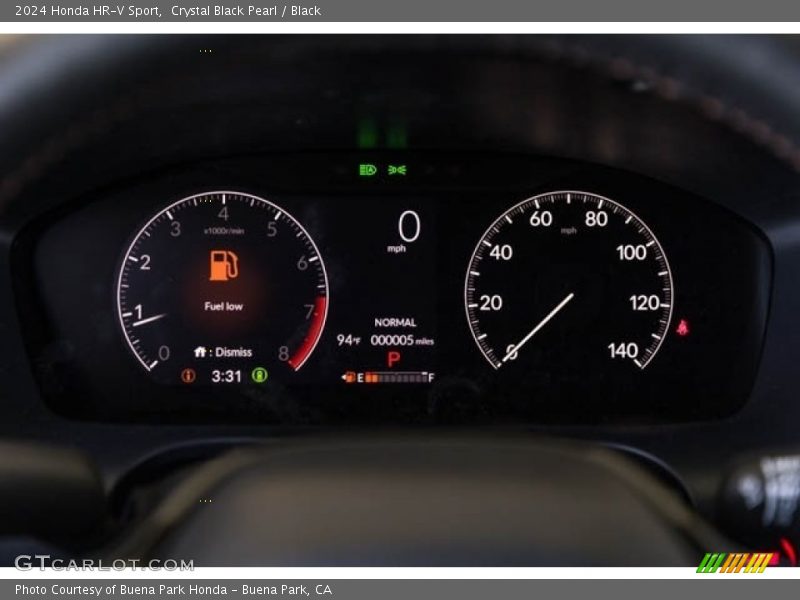 Crystal Black Pearl / Black 2024 Honda HR-V Sport