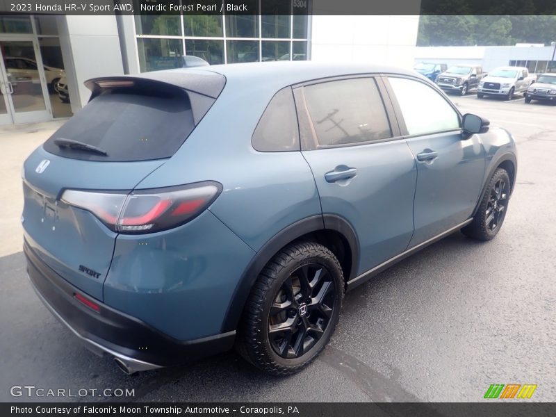 Nordic Forest Pearl / Black 2023 Honda HR-V Sport AWD
