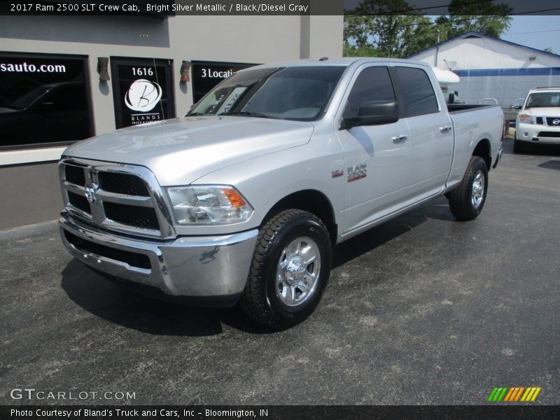 Bright Silver Metallic / Black/Diesel Gray 2017 Ram 2500 SLT Crew Cab