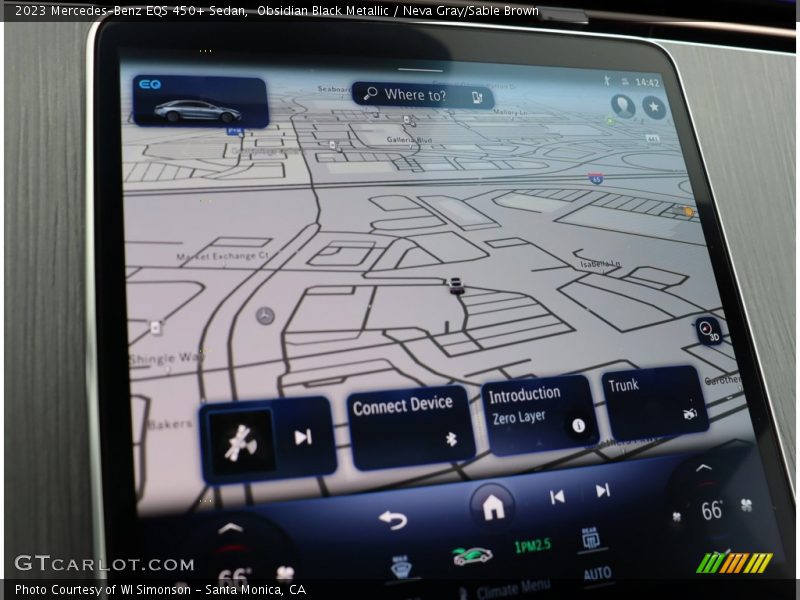 Navigation of 2023 EQS 450+ Sedan