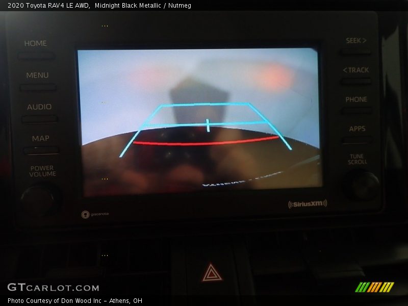 Midnight Black Metallic / Nutmeg 2020 Toyota RAV4 LE AWD