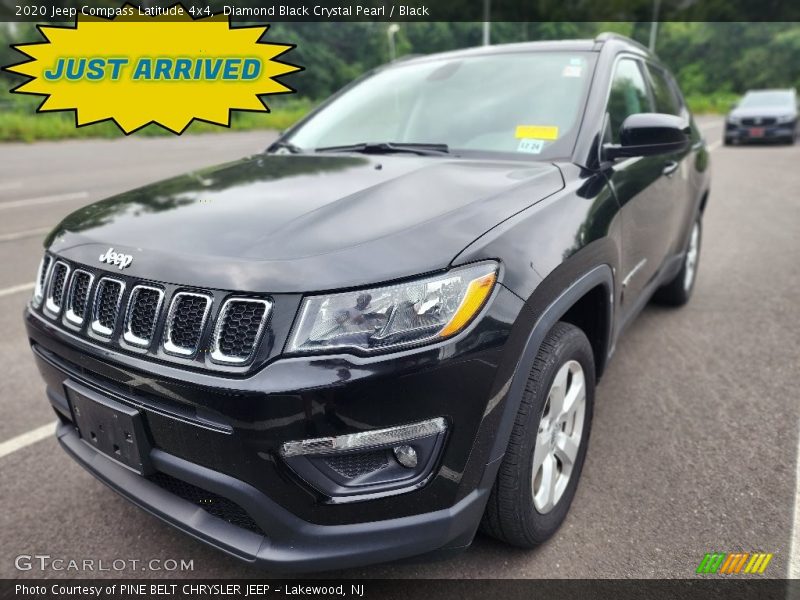Diamond Black Crystal Pearl / Black 2020 Jeep Compass Latitude 4x4