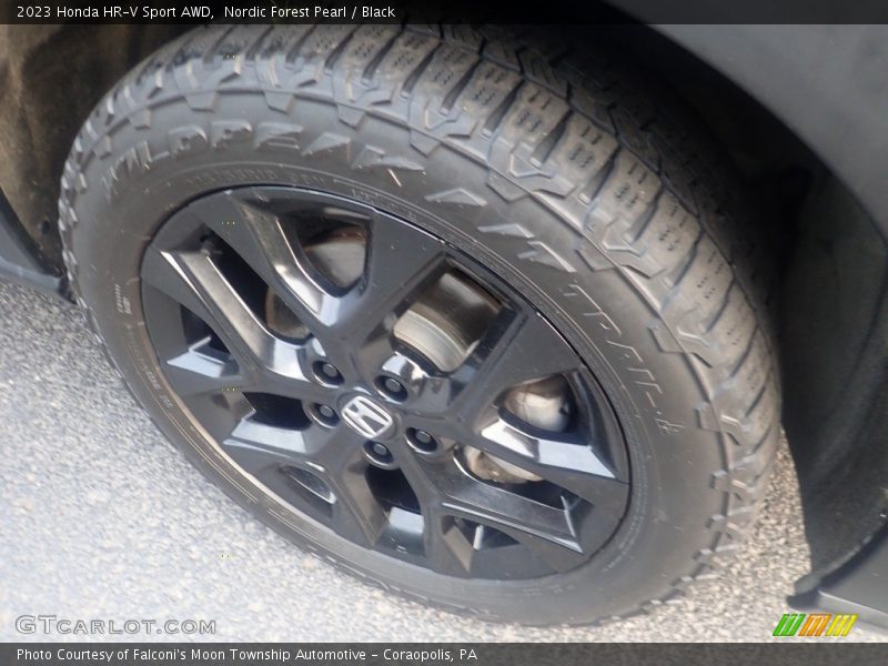 Nordic Forest Pearl / Black 2023 Honda HR-V Sport AWD