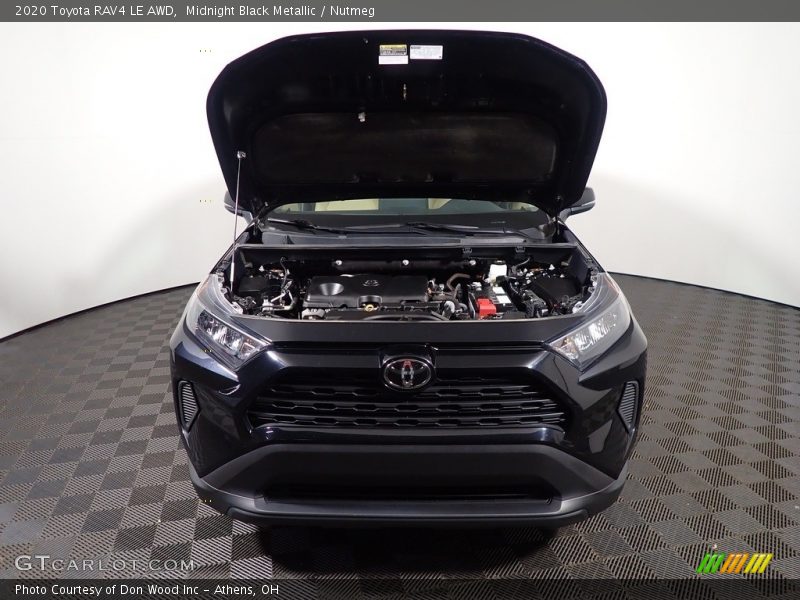 Midnight Black Metallic / Nutmeg 2020 Toyota RAV4 LE AWD
