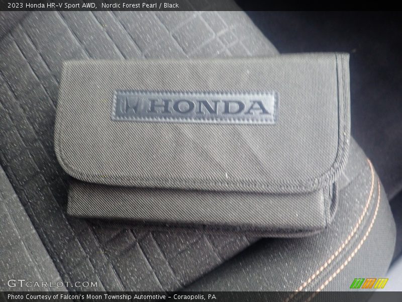 Nordic Forest Pearl / Black 2023 Honda HR-V Sport AWD