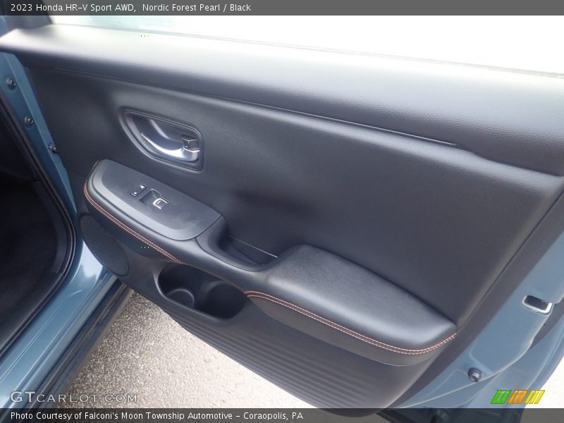 Nordic Forest Pearl / Black 2023 Honda HR-V Sport AWD
