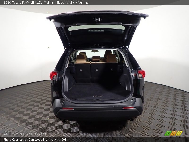 Midnight Black Metallic / Nutmeg 2020 Toyota RAV4 LE AWD